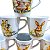 Jogo 6 Caneca 140ml Coelho Páscoa Porcelana Café Suco Chá - Imagem 7