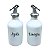 Kit Galheteiro 2 pçs 300ml  Azeite Vinagre  Porcelana Branca - Imagem 1