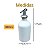 Kit Galheteiro 2 pçs 300ml  Azeite Vinagre  Porcelana Branca - Imagem 3