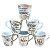 Kit Jogo Conjunto Caneca Tulipa 140ml Mãe 6 pçs - Porcelana - Imagem 3