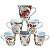 Kit Jogo Conjunto Caneca Tulipa 140ml Mãe 6 pçs - Porcelana - Imagem 2