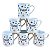 Kit Jogo 6 Canecas Brasil 120ml - Porcelana - Imagem 1