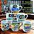 Kit Jogo 6 Canecas Brasil 100ml - Porcelana - Imagem 2