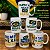 Kit Jogo Canecas Brasil 120ml 6 Peças - Porcelana - Imagem 2