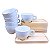 Kit Jogo Conjunto 6 Xicara 150ml Porcelana Café Expresso Chá - Imagem 1