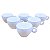 Kit Jogo Conjunto 6 Xicara 150ml Porcelana Café Expresso Chá - Imagem 9