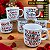 Kit Jogo Conjunto 6 Canecas 200ml Porcelana - Namorados - Imagem 4