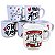 Kit Jogo Conjunto 6 Canecas 200ml Porcelana - Namorados - Imagem 5