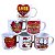 Kit Jogo Conjunto 6 Canecas 200ml Porcelana - Namorados - Imagem 1