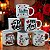 Kit Jogo Conjunto 6 Canecas 200ml Porcelana - Namorados - Imagem 2