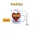 Kit Jogo Conjunto 6 Canecas 200ml Porcelana - Namorados - Imagem 3