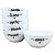 Kit 6 Bowl Tigela Sobremesa Sorvete 250ml Frases - Porcelana - Imagem 3