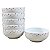 Kit 6 Tigela Bowl Cumbuca Sopa Sorvete 350ml Porcelana Decor - Imagem 1