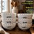 Kit 6 Bowl Tigela Cumbuca 350ml Porcelana Branca Decorada - Imagem 5