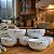 Kit 6 Bowl Tigela Cumbuca 350ml Porcelana Branca Decorada - Imagem 2