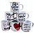 Kit Jogo 6 Canecas 200ml Porcelana - Frases Motivacionais - Imagem 6