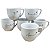 Kit 6 Xícara Frases Delicadas Café Chá Cappuccino Porcelana - Imagem 2