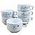 Kit 6 Xícara Frases Delicadas Café Chá Cappuccino Porcelana - Imagem 1