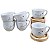 Kit 6 Xícara Frases Delicadas Café Chá Cappuccino Porcelana - Imagem 6