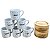Kit Jogo 6 Caneca Xícara 100ml Café Expresso Porcelana Decor - Imagem 11