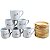 Kit Jogo 6 Caneca Xícara 100ml Café Expresso Porcelana Decor - Imagem 5