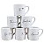 Kit Jogo 6 Caneca Xícara 100ml Café Expresso Porcelana Decor - Imagem 9