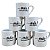 Kit Jogo 6 Caneca Xícara 100ml Café Expresso Porcelana Decor - Imagem 4
