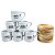 Kit Jogo 6 Caneca Xícara 100ml Café Expresso Porcelana Decor - Imagem 7