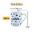 Kit Jogo Conjunto 6 Caneca Xícara Café Chá 120ml - Porcelana - Imagem 5