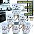 Kit Jogo Conjunto 6 Caneca Xícara Café Chá 120ml - Porcelana - Imagem 6