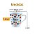 Kit Jogo Conjunto 6 Caneca Xícara Café Chá 120ml - Porcelana - Imagem 4