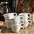 Jogo 6 Xícara Chá/Café Decorada Arabesco - Porcelana 200ml - Imagem 9