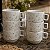 Jogo 6 Xícara Chá/Café Decorada Arabesco - Porcelana 200ml - Imagem 2