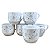 Jogo 6 Xícara Chá/Café Decorada Arabesco - Porcelana 200ml - Imagem 6
