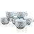 Jogo 6 Xícara Chá/Café Decorada Arabesco - Porcelana 200ml - Imagem 4