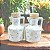 Kit Galheteiro Decorado 2 pçs 250ml Arabesco  - Porcelana - Imagem 9