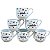 Kit Jogo 6 Xícaras Caneca de Porcelana 200ml Frases - Imagem 5