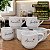 Kit Jogo 6 Xícaras Caneca de Porcelana 200ml Frases - Imagem 8