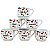 Kit Jogo 6 Xícaras Caneca de Porcelana 200ml Frases - Imagem 7