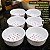 Jogo 6 Tigelas Cumbucas Sobremesa 120ml  Porcelana Decorada - Imagem 4