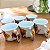 Jogo 6 Xícara Chá/Café Decorada Flores - Porcelana 200ml - Imagem 2