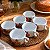 Jogo 6 Xícara Chá/Café Decorada Flores - Porcelana 200ml - Imagem 6