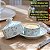 Manteigueira Pires 150ml - Porcelana Decorada Arabesco - Imagem 3