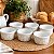Kit 6 Tigela Bowl Cumbuca Sopa Sorvete - Porcelana Decorada - Imagem 3