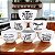 Kit 6 Tigela Bowl Cumbuca Sopa Sorvete 500ml Porcelana Decor - Imagem 1