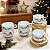 Kit Jogo Conjunto 6 Xícaras Caneca Café Chá Porcelana Natal - Imagem 1