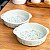Kit 2 Travessas Refratária c/ Alças Porcelana Decorada 20cm - Imagem 1