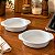 Kit 2 Travessas Refratária c/ Alças Porcelana Branca 18cm - Imagem 1