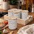 Porta Temperos Condimentos 6 Potes Porcelana Decorada + Bdj - Imagem 6