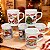 Kit Jogo Conjunto 6 Caneca 200ml Porcelana Natal Boas Festas - Imagem 1